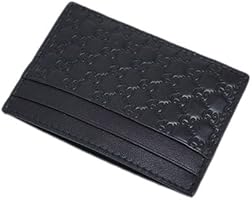 153 ふじさん様　GUCCI グッチ ケース マイクロシマ GG柄 黒 美品✨グッチ ケース マイクロシマ GG柄 レザー 黒 本物 送料無料